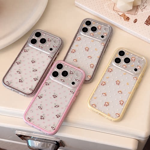 磨砂星星猴子防摔iPhone手机壳