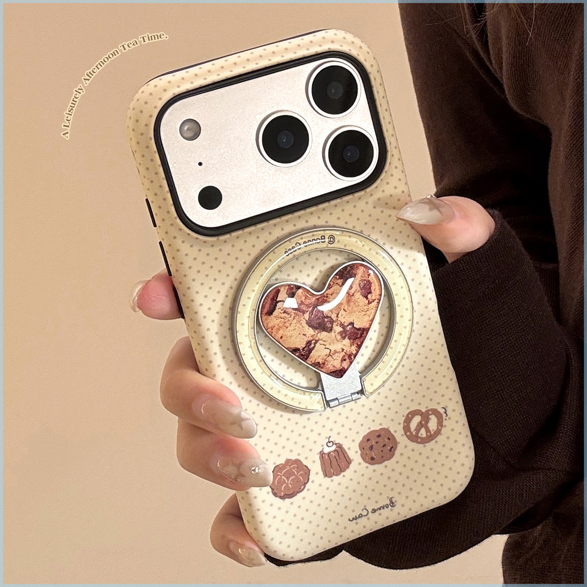 曲奇饼干磁吸支架手机壳