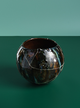 西野诗织陶花盆艺术家居眼球