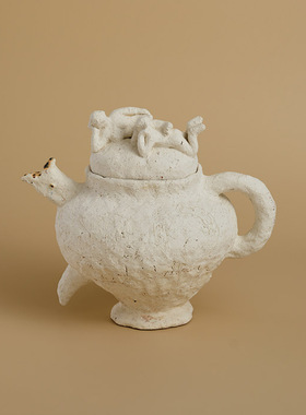 作家器粗陶储物抽象家居人偶