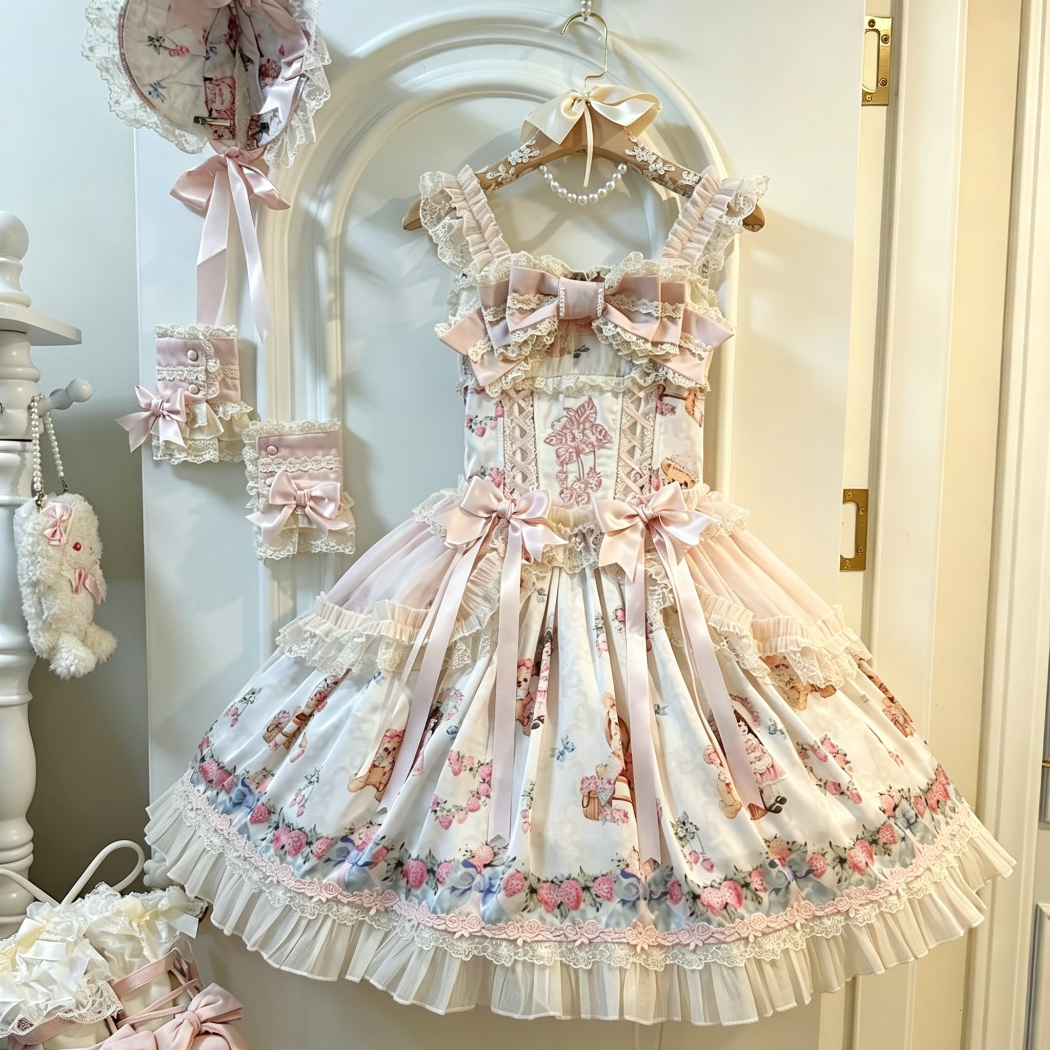 莓有烦恼Lolita洛丽塔洋装蛋糕裙