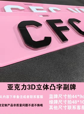 汽装饰牌电摩托车下面小牌副牌