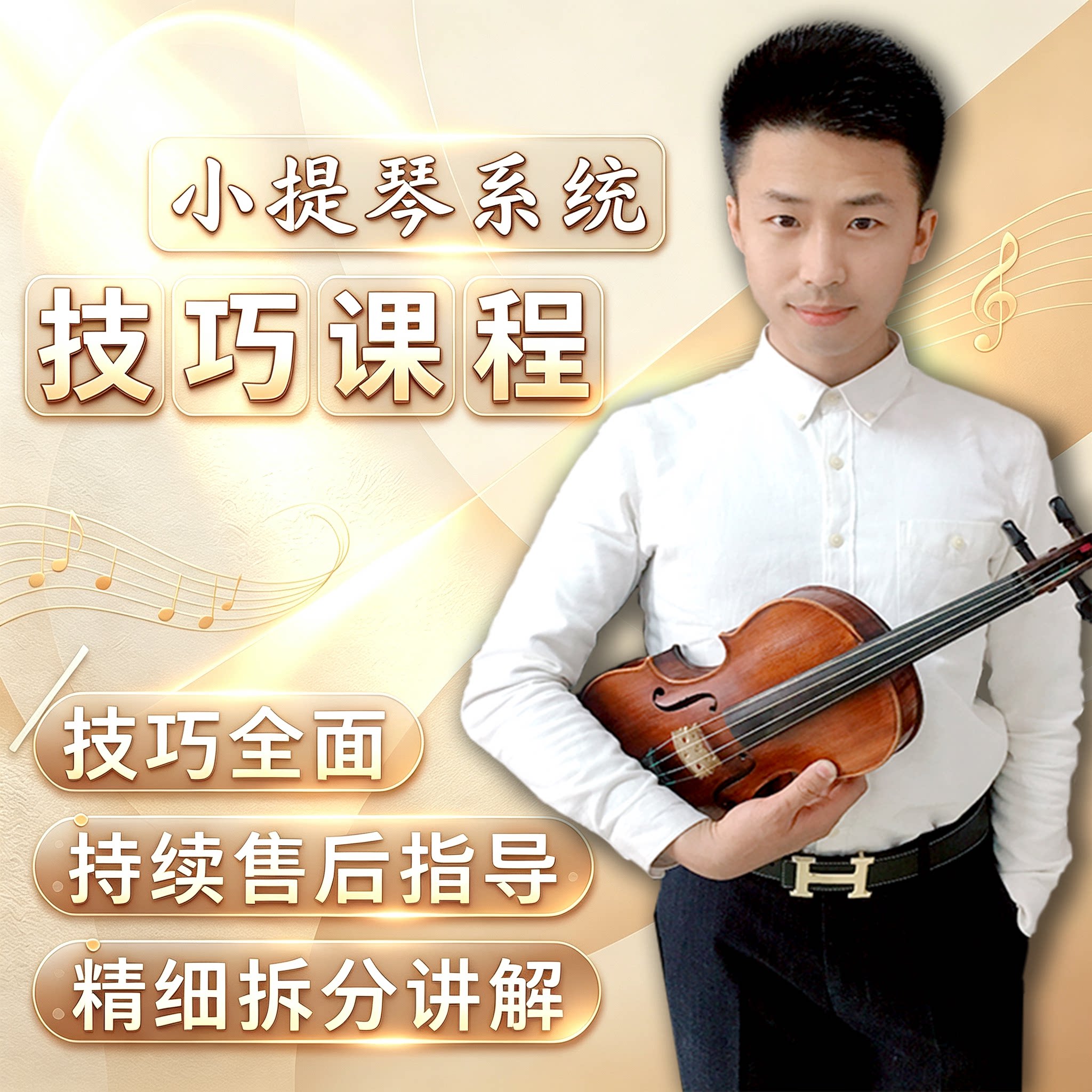 小提琴系统技巧课程网课在线课程热销