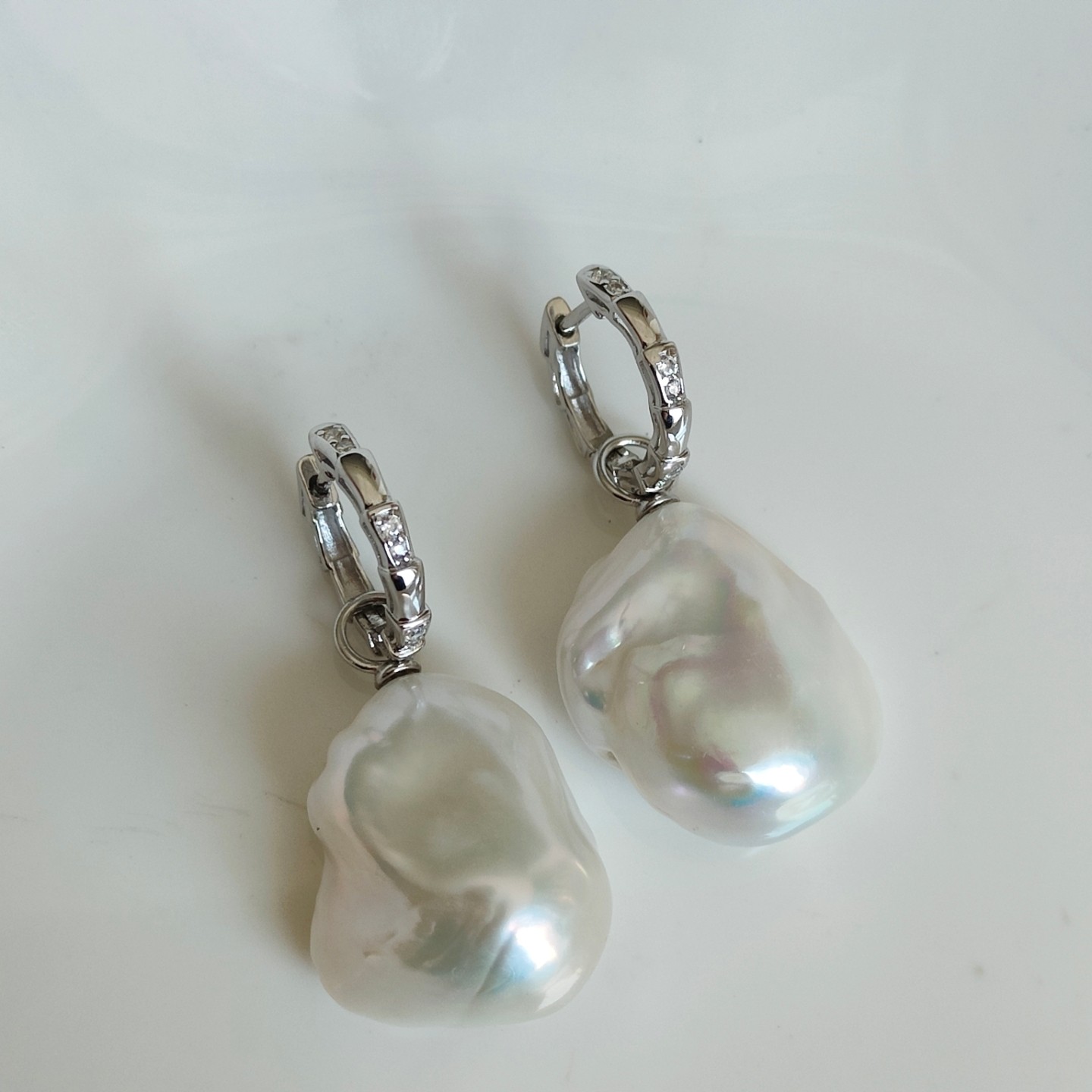 925银耳扣款天然淡水巴洛克异形珍珠耳环强光法式氛围感一款两戴,珠宝/钻石/翡翠,耳饰,淘宝优惠券,粉丝福利购,淘宝优惠卷