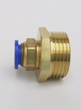 外丝PU气管快插接头DN15 DN20 DN25G PT/RC1/2 3/4 1寸4-16PC直通