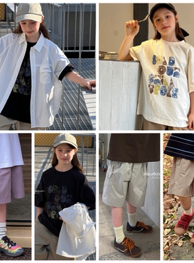 九坐2026夏13016衬衫13028短袖T恤13011短裤中大男女童亲子