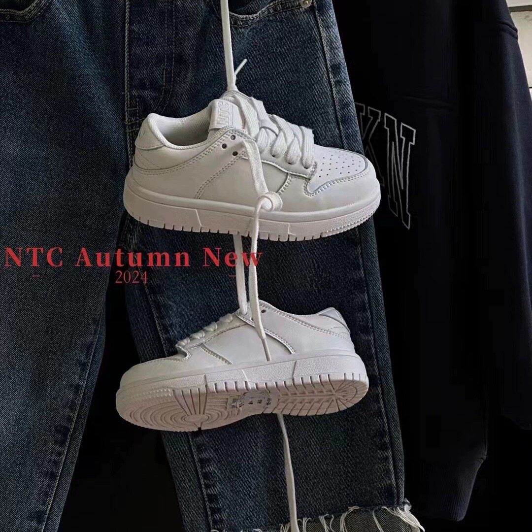 NTC正品8824秋6528新款皮质小白鞋板鞋中大童男女童中性可亲子