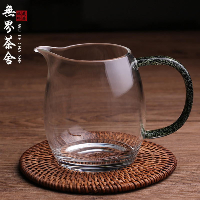 台湾禾器玻璃公道杯加厚茶杯透明茶海和器高端透明分茶器品牌茶具