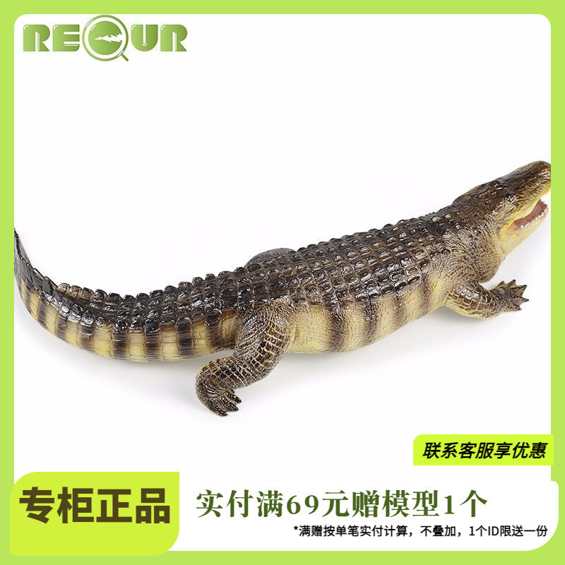 重现仿真大鳄鱼儿童软胶RECUR