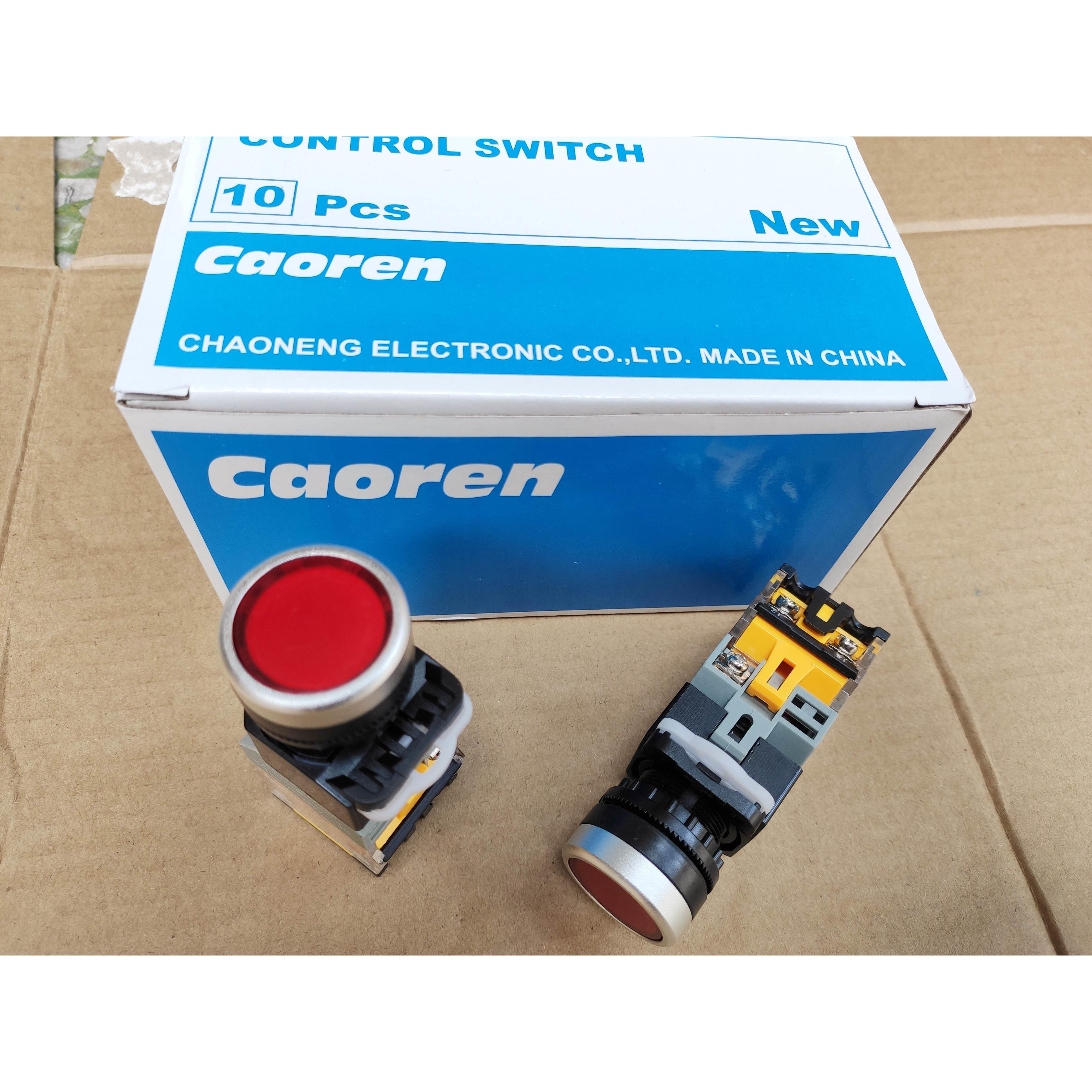 询价原装Caoren超能按钮CNDA1-LA2-11TD自锁带灯按钮开关 220V议