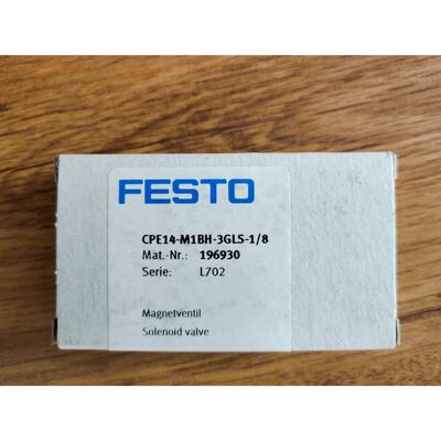 询价FESTO 电磁阀 CPE14-M1BH-3GLS-1/8 196930 196931 196932 现