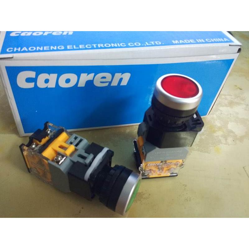 询价原装Caoren超能按钮CNDA1-LA2-11TD自锁带灯按钮22mm按钮开关
