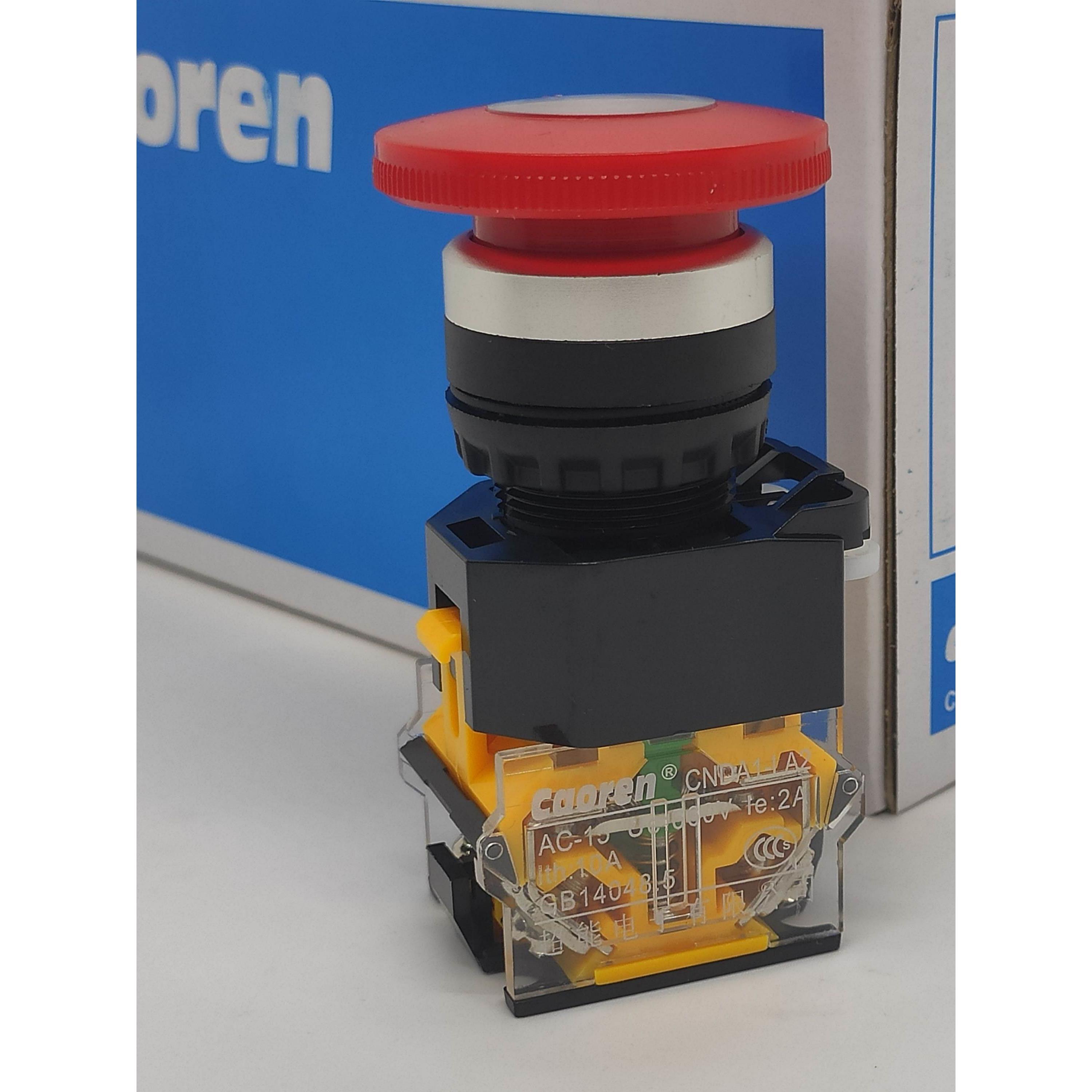 询价正品Caoren超能CNDA1-LA2-11Z蘑菇急停按钮开关22mm替代LA38-
