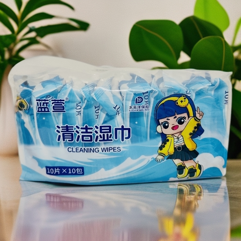 蓝萱宝宝加厚便携湿巾10包