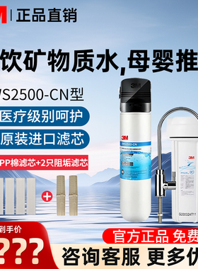 3M净水器家用直饮机净享DWS2500-CN超滤净水机厨房自来水过滤器