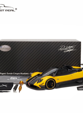Almost Real汽车模型AR+1:18帕加尼 Zonda Cinque 敞篷合金全开