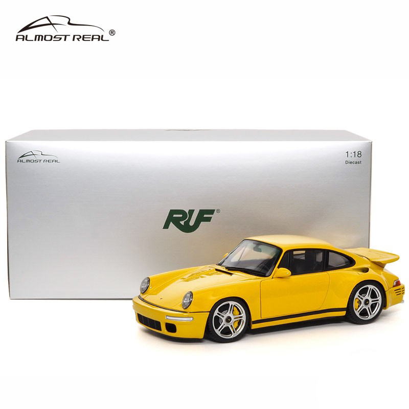 Almost Real 汽车模型1:18RUF CTR 周年版 2017款合金全开 繁花黄