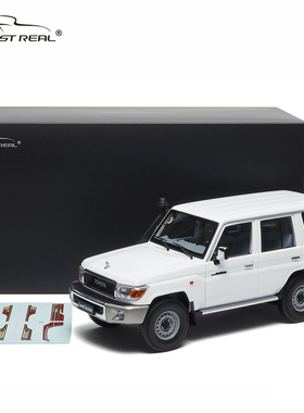 Almost Real汽车模型1/18丰田 Land Cruiser76合金全开车模 白色