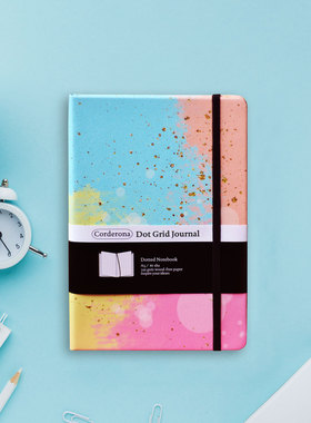 A5 160gsm点阵硬面水彩绑带计划送礼手帐本记事子弹笔记本子新款