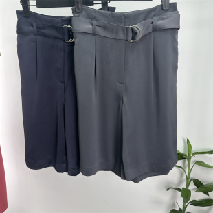 休闲系带五分短裤 仿缎面 夏季 外贸DAN