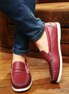 2017夏新款套脚单鞋低帮鞋帆船鞋