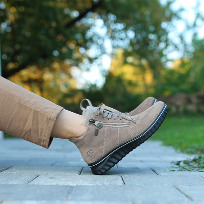 RIEKER防滑鞋底气垫防水短靴