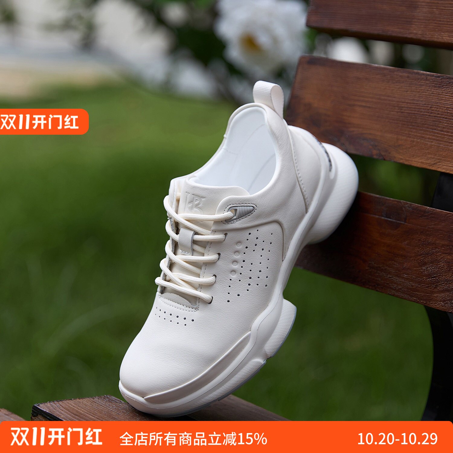 宽楦软底缓震 KUFENBERG 2437真皮小白鞋女 牛皮鞋面 全羊皮内里