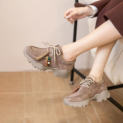 宽楦增高软弹 德国KUFENBERG2834 真皮休闲防滑耐磨地休闲鞋