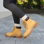 7315 舒适好穿显腿细宽楦 德国KUFENBERG 牛筋底真皮大黄靴马丁靴