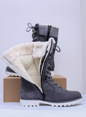 哇！羊毛靴 很舒适宽版厚软底 轻便 德国REMONTE D8474 棉鞋中靴