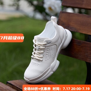 宽楦软底缓震 KUFENBERG 2437真皮小白鞋女 牛皮鞋面 全羊皮内里
