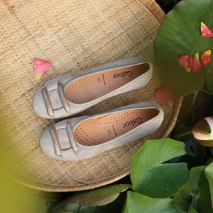 软皮软底 德国嘉宝GABOR 74.166 真皮软垫 2025秋冬新款芭蕾鞋