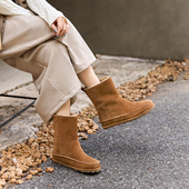 德国KUFENBERG 真羊毛里内增高 超轻防滑 7422真皮毛里保暖雪地靴