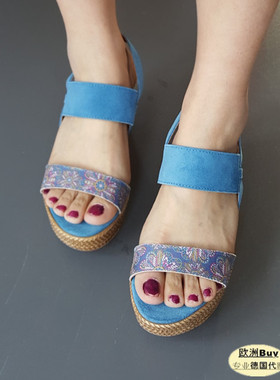 立发 浪漫 德国女鞋 Tamaris 28364 坡跟防水台凉鞋