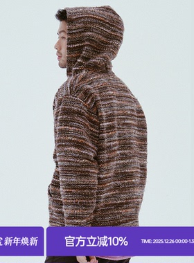 MilkShot 复古针织Cityboy设计师款混色连帽秋冬小众高街男装外套