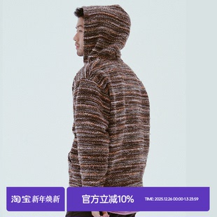 外套 混色连帽秋冬小众高街男装 MilkShot 复古针织Cityboy设计师款