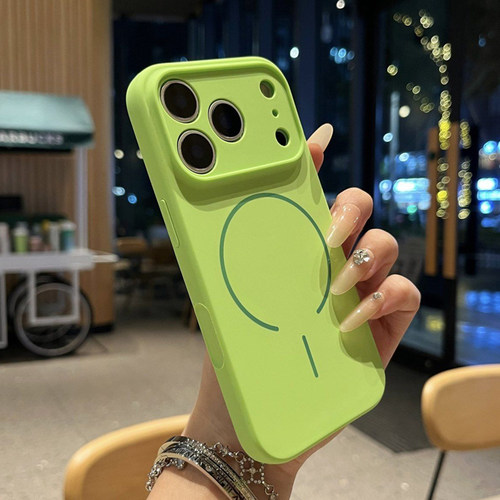 适用苹果17PRO 16/15/14/PRO/MAX MagSafe引磁充电简约纯色液态硅胶磁吸手机壳大孔高品质