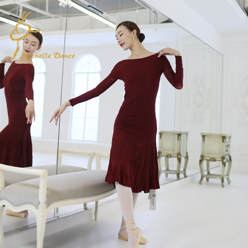 MichelleDance  针织连衣裙 成人现代国标舞裙 Chacott正品/ACNE