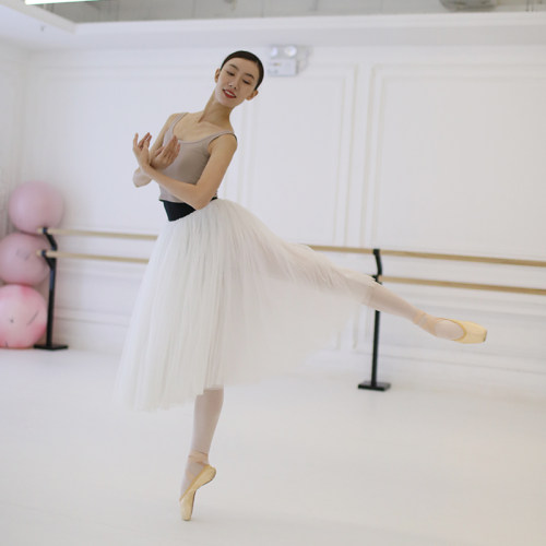 MichelleDance  出口无缝u字领打底芭蕾短吊带