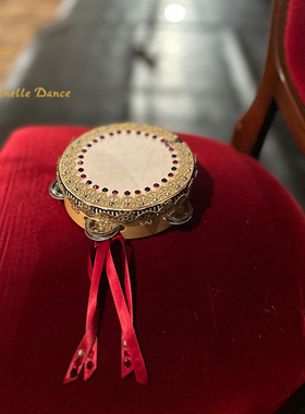 Michelle Dance  芭蕾演出艾斯米拉达手作铃鼓红色/绿色/蓝色定制