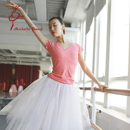Michelle Dance  舞蹈学院十年班服 前交叉短上衣 断码特价