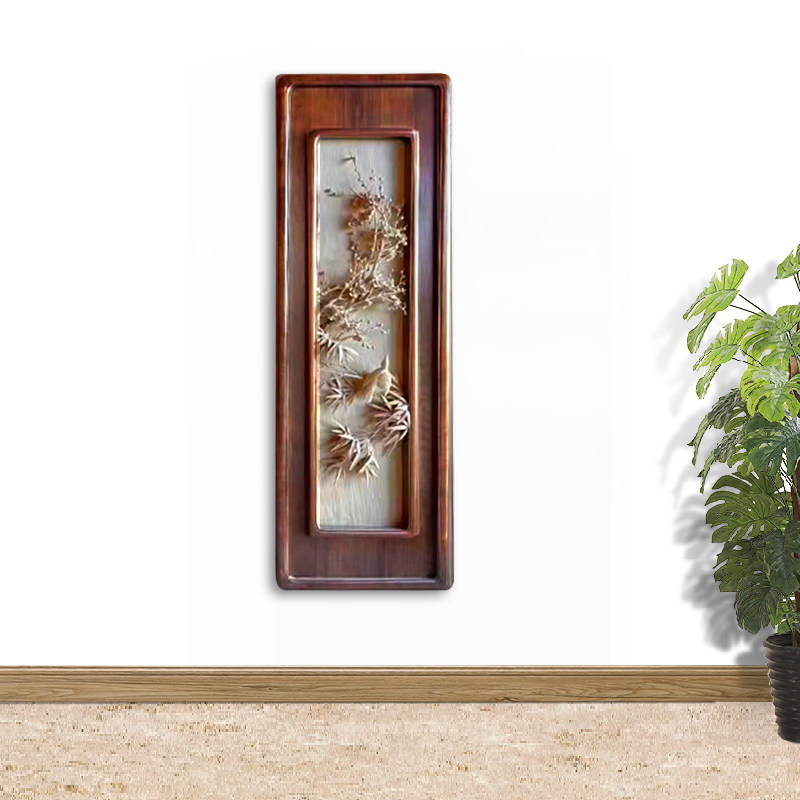 梅兰竹菊,剑川手工木雕工艺品,挂瓶装饰,青皮木,背景墙