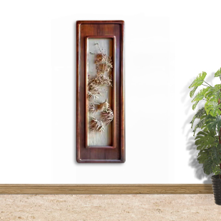 梅兰竹菊，剑川手工木雕工艺品，挂瓶装饰，青皮木，背景墙