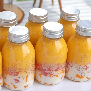 杨枝甘露瓶子循环使用雪梨膏奶茶杯饮料瓶空瓶食品级果汁瓶350ml