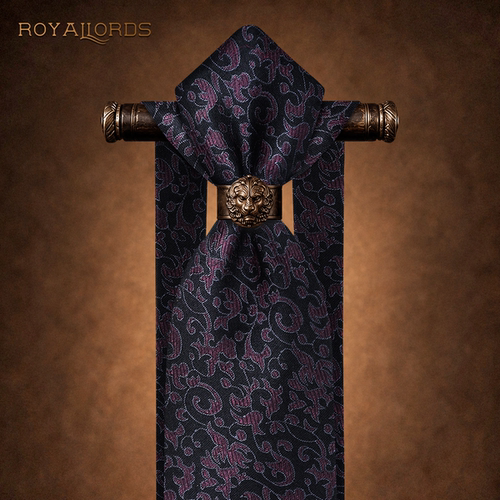 Royallords色织真丝休闲羊毛领带
