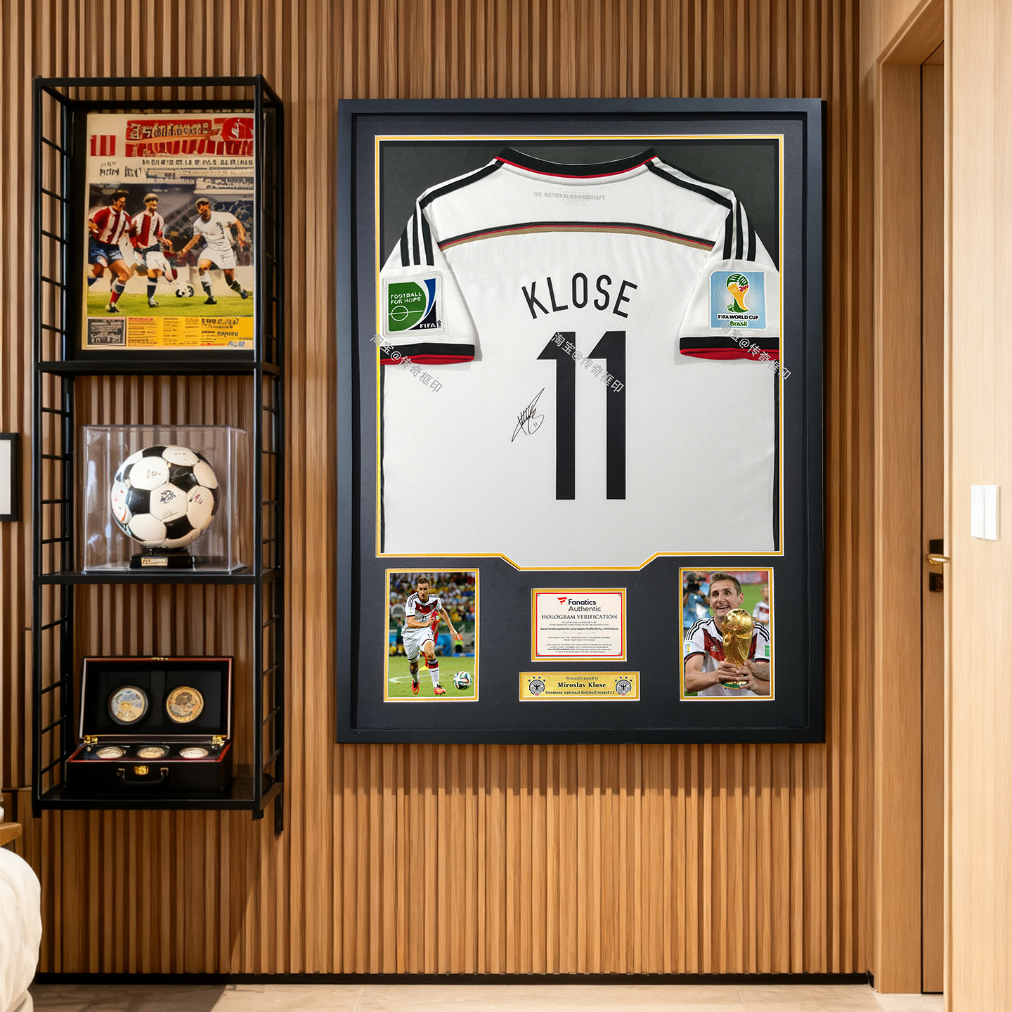 克洛泽球衣相框活动酒吧布置足球