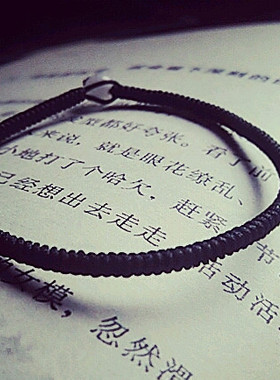 幸运简约风细款红绳绿色金刚结绳