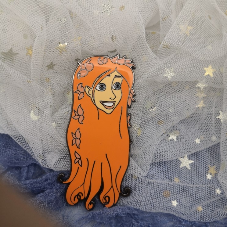 迪士尼乐佩公主魔发奇缘动画电影周边金属徽章