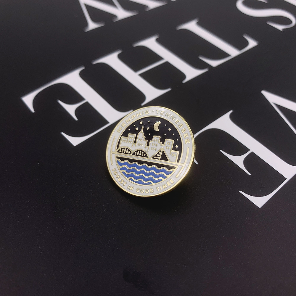 胸针创意可爱孟菲斯的夜晚小清新别针百搭包包饰品书包金属小胸章