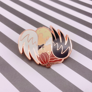 好兆头Good 饰徽章 Omens周边胸针天使和恶魔金属书包装